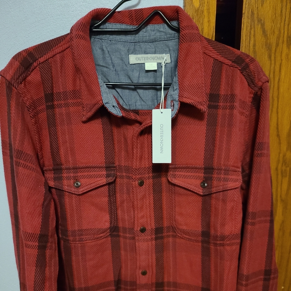 Men's L Outerknown Red/Black NWT